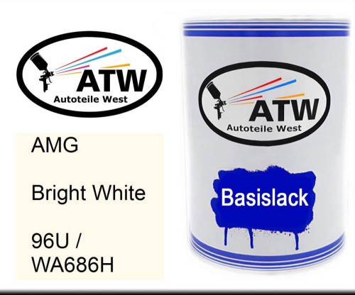 AMG, Bright White, 96U / WA686H: 500ml Lackdose, von ATW Autoteile West.